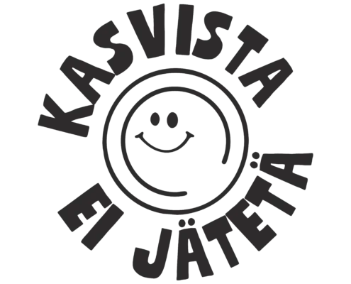 Kasvista ei jätetä -tunnus_musta