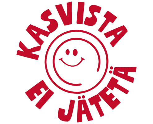 Kasvista ei jätetä -tunnus_punainen